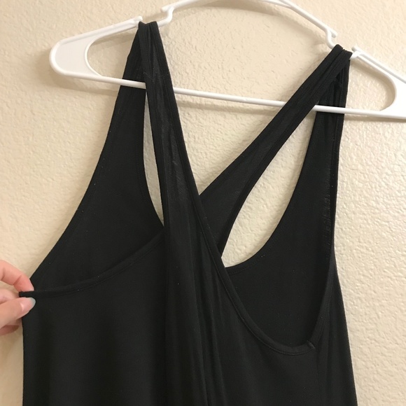Women’s GAP Modal Rayon Criss Cross Back Tank In Black Size X-Small Petite - Picture 8 of 9